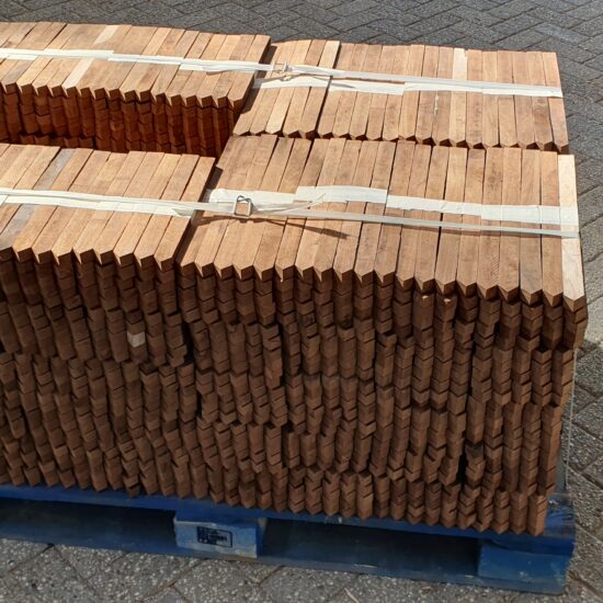 Circulaire vuren piketten 20x30 mm en 50x70 mm diverse lengtes