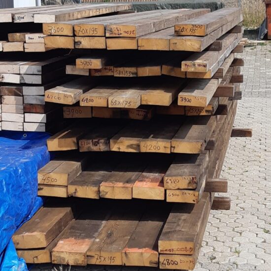 Vuren balkhout 65x175mm bezaagd.